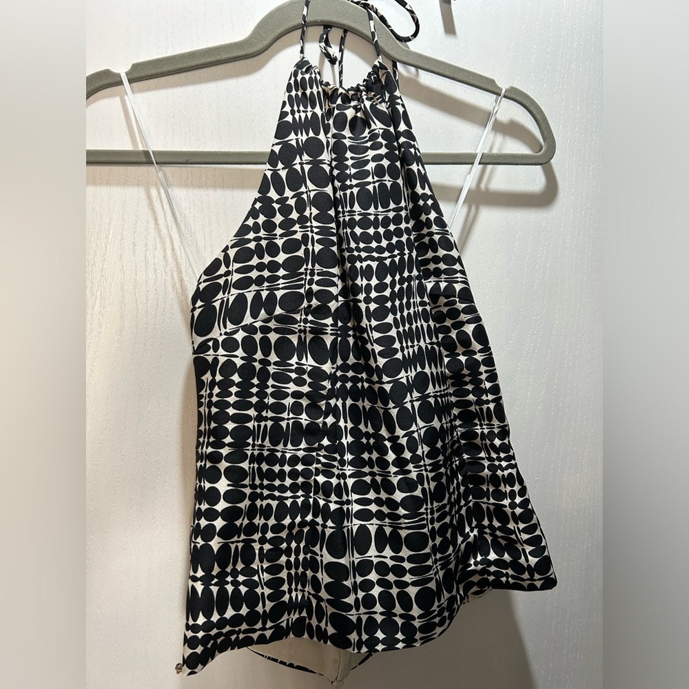 Trina Turk silk halter top